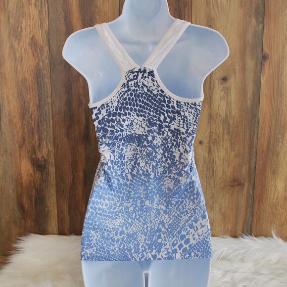 C9 by Champion Raceback Tank 100% Polyester Small Blue/White - Picture 2 of 3